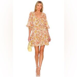 Cleobella Audrey Mini Lucia Floral Print Boho New Formal Evening Party Dress SzM